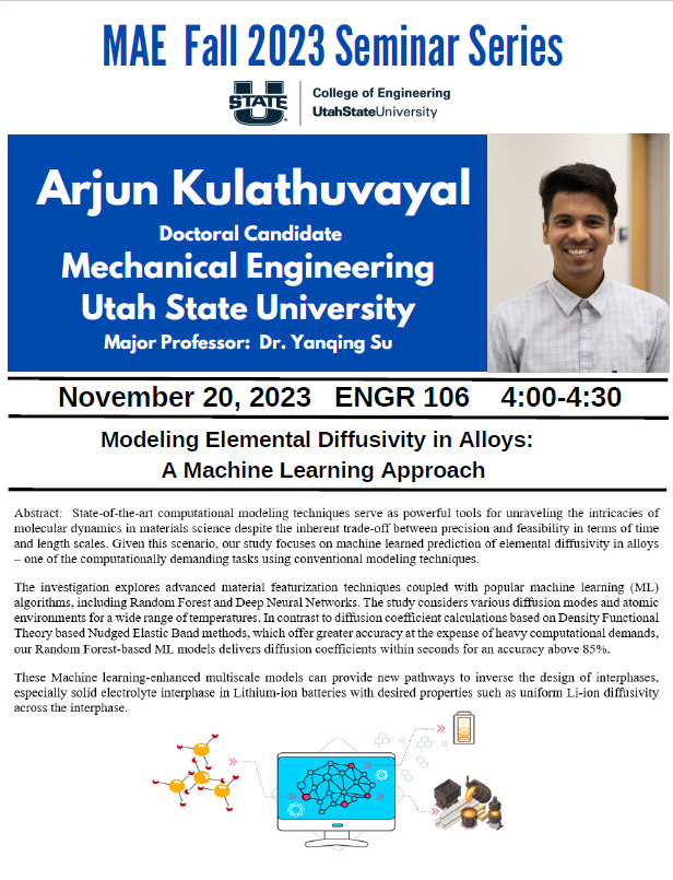 MAE Fall 2023 Seminar Series