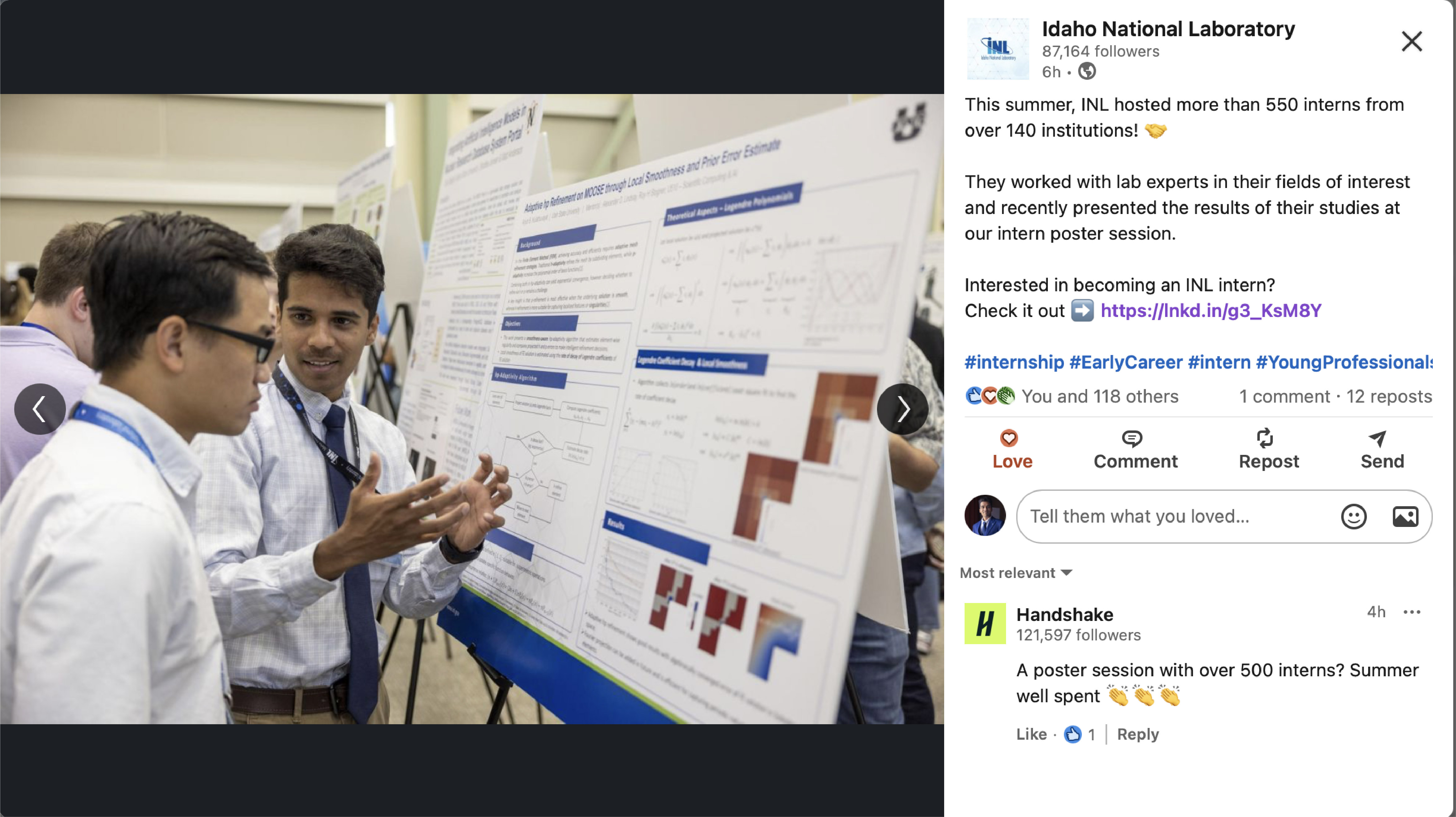 Intern @ Idaho National Laboratory